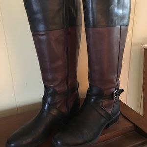 Ralph Lauren Leather Boots  size 9, wide calf